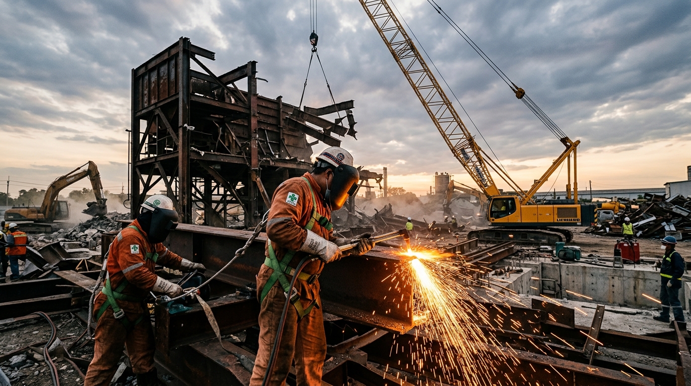 Демонтаж металлоконструкций в Уфе